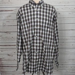 NAUTICA Plaid Button-Down Shirt EUC Men 3XL